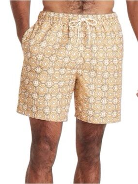 Goodfellow & Co 7” Inseam Geometric Lined Swim Trunks